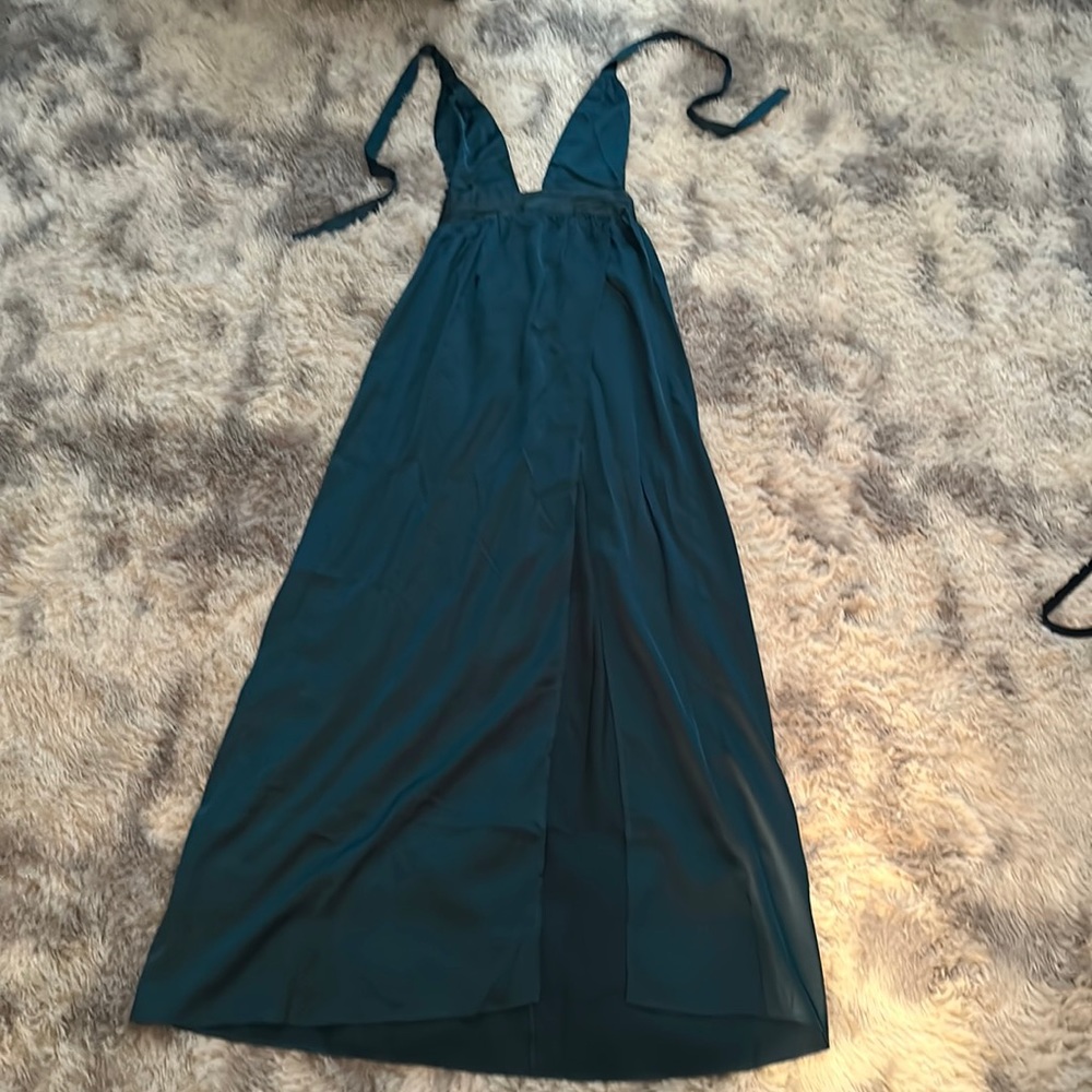 Hello molly. Dark green long style dress.